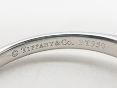 $4650 Tiffany & Co .39ct Natural Alexandrite Platinum Wedding Ring