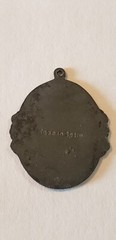 Antique Pendant Spain Man Ruler Or Warrior Or Religious Man Hand Made