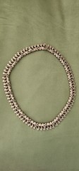 Vintage Crown Trifari Necklace Blue rhinestones Gold Tone Rare Beautiful