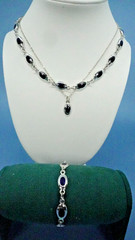 Estate 3 pc Necklaces and Bracelet 16″ x .25 and 7″ bracelet