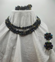 Vtg AB – West Germany Earrings & Matching Necklace/Bracelet READ DESCRIPTION