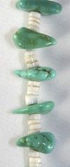 VTG 1970’S PUKA HEISHE GOOD QUALITY CHUNK TURQUOISE 22INCH HEADBAND NECKLACE