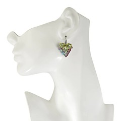 Kirks Folly Vineyard Goddess Pierced Leverback Earrings (Silvertone)