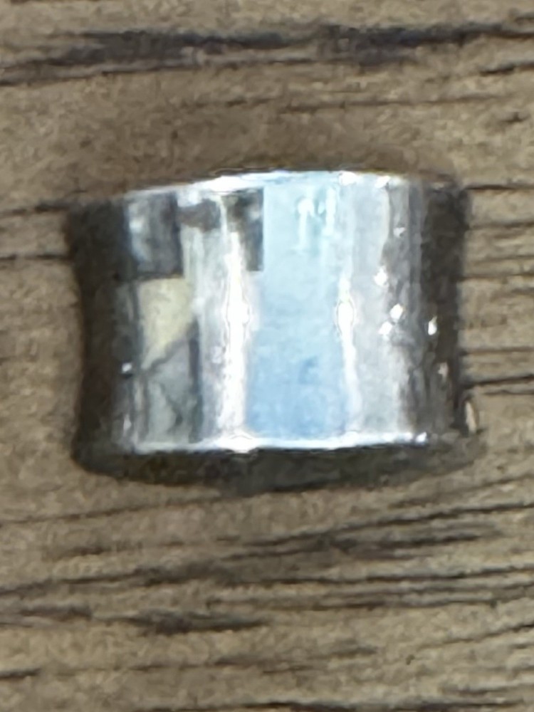 Vintage NF 925 Thailand Sterling Silver Modernist Slider Pendant Cuff Charm 3.6g