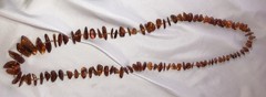 Vintage Natural Baltic Honey Amber Bead Necklace 28” Amber Nuggets 42 grams