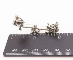 925 Sterling Silver Vintage Decorative Piece Playful Seesaw Balance TR3988