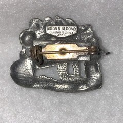 Wheelbarrow Cart With Roses Birds And Blooms Pin Brooch Garden Lim Ed Vtg 2001