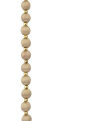 Vintage Silk Thread Wrapped Bead Necklace w/ Gold Bead Spacers