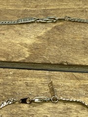 Vintage Lot Of 5- 18Kgp Bracelet & Necklace Chain Sets