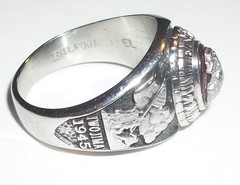 Beautiful Belfour Woman’s Marine Corps Ring Size 6.5