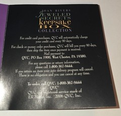 joan rivers jeweled secrets keepsake box Treasured Reverie brooch earrings pin