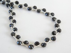 Chunky Sterling Silver 925 Liquid Link Chain Modern Statement Necklace