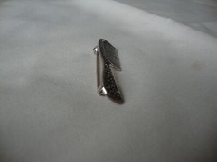 VINTAGE 1970-80s HAIRCOMB MARCASITE ENCRUSTED STERLING SILVER STAMPED 925 PIN
