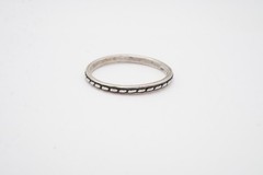 Vintage Sterling Silver 925 Ring Size 11.25 Textured H5