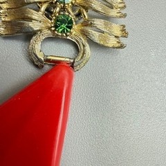 Vintage Lisner Gold Tone Green AB Rhinestone Bracelet 7.5″