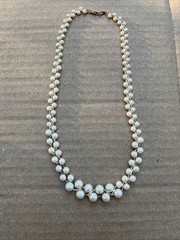 Vintage 1980’s Woven Faux Pearl Gold Tone Lattice Braided Avon Era Unsigned