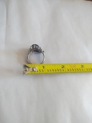 Vintage Silver.925 Ring with 2- Blue Stones. Very Good Condition