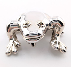 Bat-Agi Israel Sterling Silver 925 Frog Pin/Brooch 17342