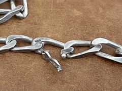 Vtg Heavy 925 Sterling Silver Curb Link Chain 6mm Wide Necklace 30”in/ 59.50 Gr