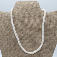 Puka Shell Bead Necklaces Choker Various Colors And Sizes Lot Of 6 Barrel Clasp