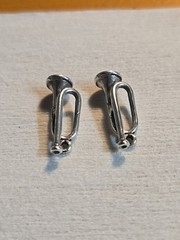 Sterling Silver Trumpet Horn Charm Pendant Lot Of 2 Charms