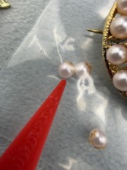 Vintage Brooch Lot Maple Leaf Dancer Figure Enamel Rhinestone Faux Pearl READ