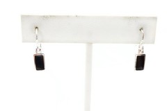 Vintage Sterling Silver 925 Black Onyx Earrings