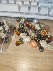 Boho Acrylic Czech Beads Mix – Colorful DIY Jewelry Making Craft Supplies Lot
