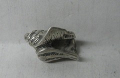 VINTAGE CONCH SHELL STERLING SILVER MICHAEL ANTHONY CHARM PENDANT SIGNED SLIDE