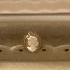 Vintage Cameo Brooch Pin 12K Gold Filled Portrait Estate Jewelry