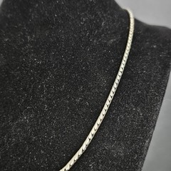 925 Silver Y2K ERA Snakechain Style Necklace 18 Inches, 18 Grams 925 Silver