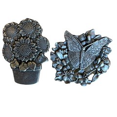 Lot of 2 Birds & Blooms Limited Edition Pewter Brooches Pins 2006/2008 Butterfly