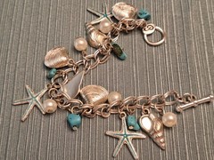Vintage Girls Bracelets Ocean Theme Costume Dress Up Jewelry Lot Of 4