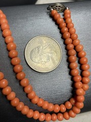 Antique Natural Satsuma Coral Almost Perfect Cascading 4.7mm-8.5mm