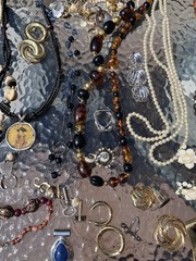 Vintage Costume Jewelry Lot – Necklaces, Earrings, and Pendants