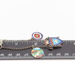 BMCO 925 Sterling Silver Vintage Bahamas Enameled Tourist Bracelet BT10094
