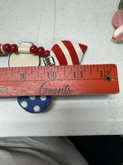 Vtg Flying Colors Christmas Ornaments Necklace ND