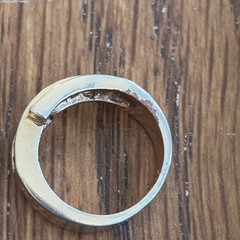Vintage 16K Gold Gersc Channel Set Baguette Stones Size 5 Rainbow Ring