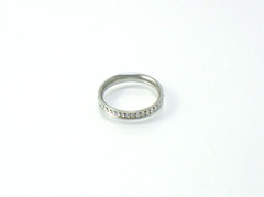 Eternity Band – Silver Tone and Sparkling Rhinestones Size 8