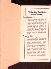 Jewelers Publicity Association Pamphlet Newark NJ 1920s-40s Advertising Guide