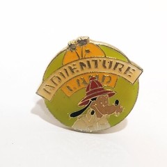 Disney Goofy Anniversary Disneyland Adventure Land Lapel Pin Metal 1″ Enamel