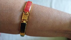 Unique, rare vintage stones bracelet for women with Chinese good luck messages