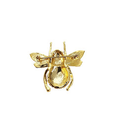 Rhinestone Bug Brooch, Green Eyed Bug, Costume Fashion Jewelry