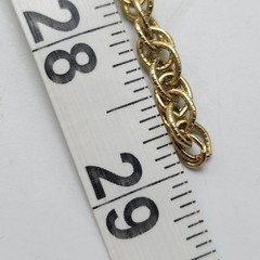 Whiting And Davis Gold Tone Rope Chain Necklace Long Statement Link Vintage 29in