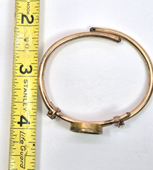 Antique Victorian Bracelet Etruscan Revival Bypass Gold Filled 5.5 In. Expands