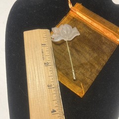 Revlon Hibiscus Lucite Flower Floral Stick Pin jontune perfume giveaway Hat pin
