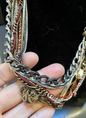 Juicy Couture Vintage Victorian Look Longer Layered Necklace W/details!!!!