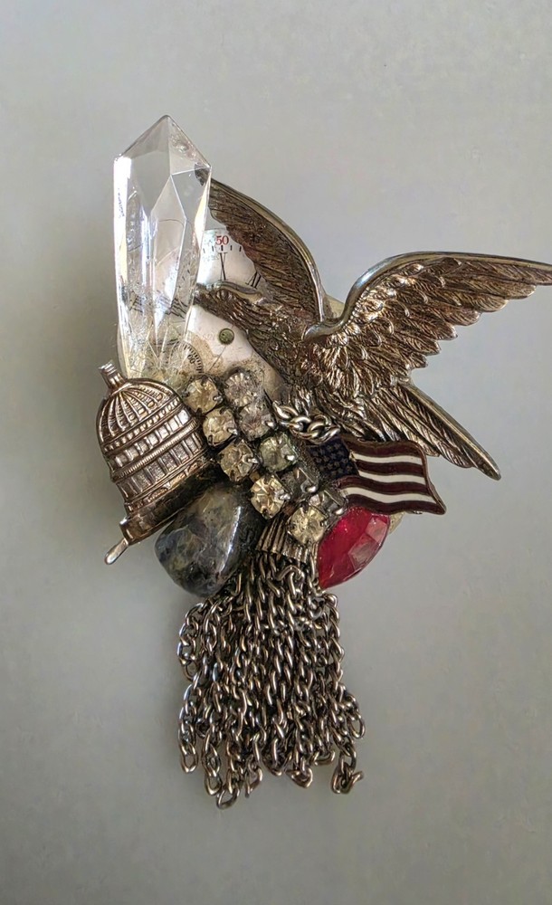 Maximal Art John Wind Wintage America Brooch, Waer To Celebrate The 250th