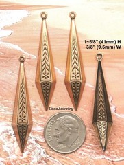 #0496 ANTIQUED GOLD CELTIC TEARDROP PENDANT/ER W/TOP HANG RING – 4 Pcs