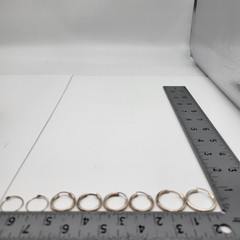 Y2K Vintage Sterling Silver Hoop Earrings Lot 4 pairs various sizes Festival